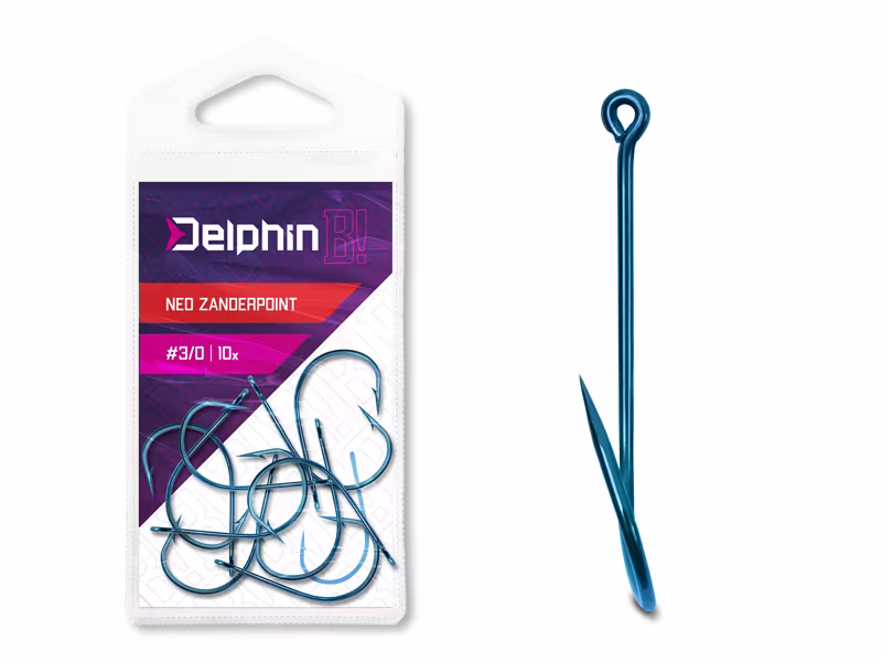 Hook Delphin B! NEO ZanderPoint BLU / 10pcs