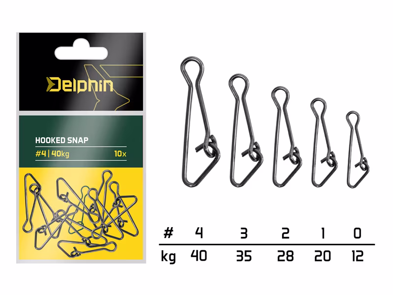 Hooked snap / 10 pcs