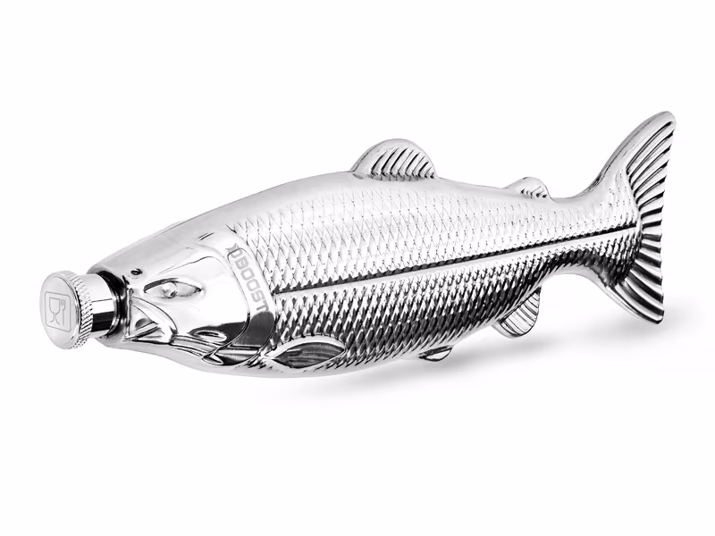 Inox hip flask Delphin BOOST