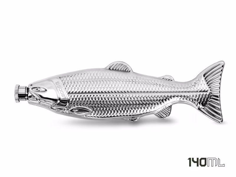 Inox hip flask Delphin BOOST