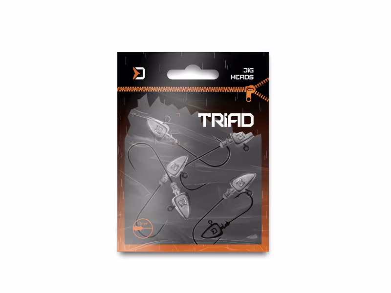 Jig head with a collar Delphin TRIAD / 5 pcs