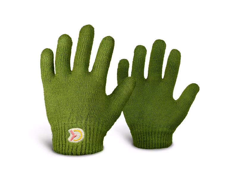 Kid knitted gloves Delphin YUPIE