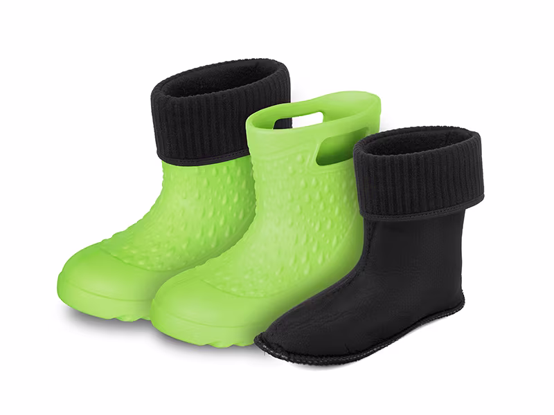 Kids rain boots with liners Delphin YUPIE