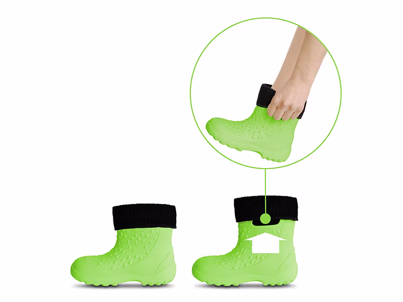 Kids rain boots with liners Delphin YUPIE