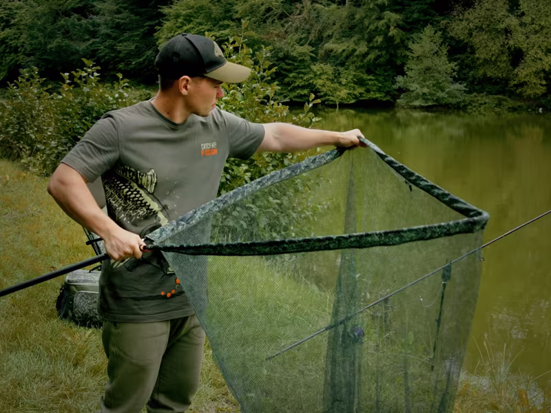 Landing net Delphin TELEFIX C2G