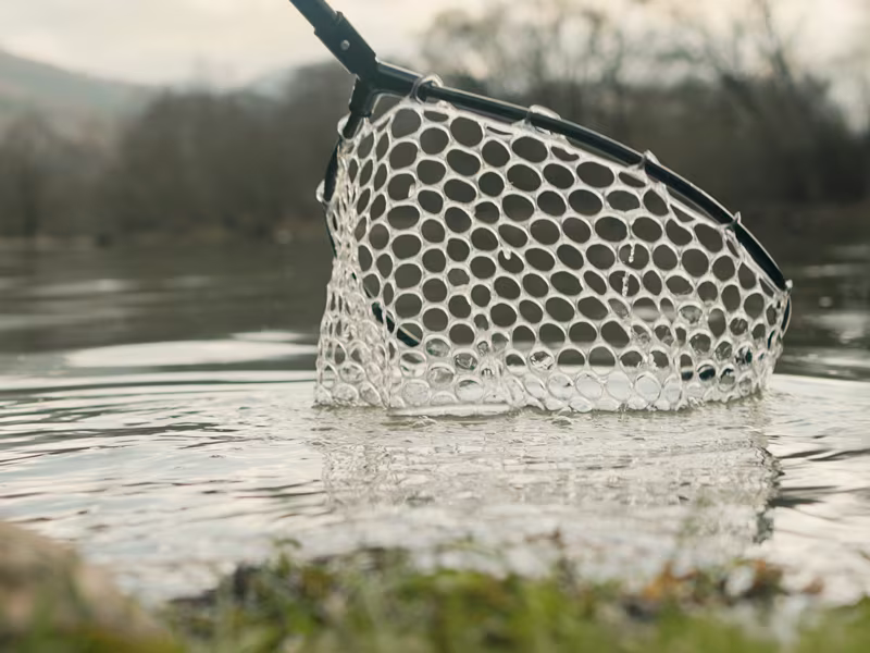 Landing net head Delphin SoftHEAD soft mesh