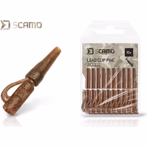 Lead clip Delphin sCAMO PinC WOODZ 10 pcs