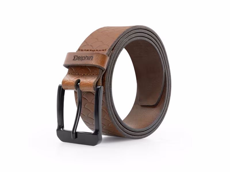 Leather belt Delphin SCALES