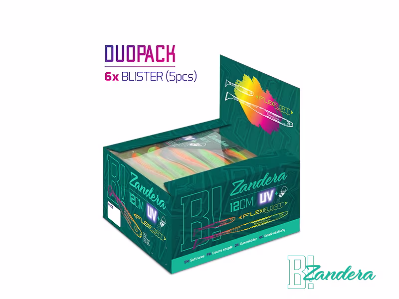 Lure Delphin ZANDERA FlexiFLOAT UVs / 5pcs