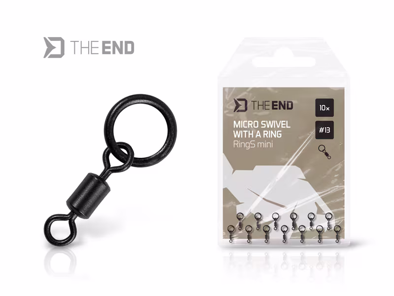 Micro swivel with a ring Delphin TheEND RingS mini / 10pcs