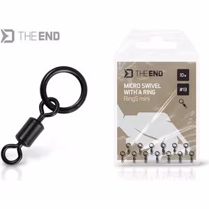 Micro swivel with a ring Delphin TheEND RingS mini / 10pcs