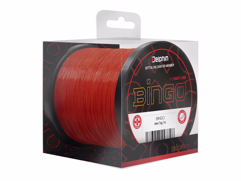 Monofilament Delphin BINGO Matt / Dark red