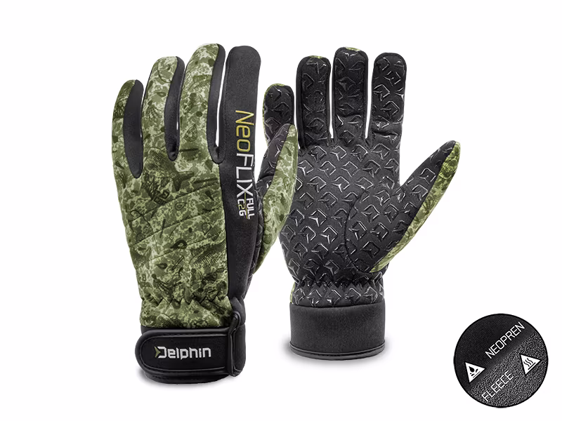 Neoprene fleece gloves Delphin NeoFLIX