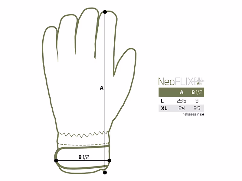 Neoprene fleece gloves Delphin NeoFLIX
