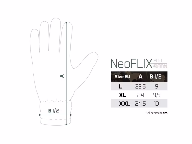 Neoprene Gloves with Lining Delphin NeoFLIX BANX