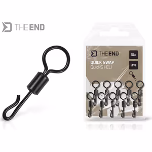 Quick swap swivel Delphin TheEND QuickS Heli / 10 pcs
