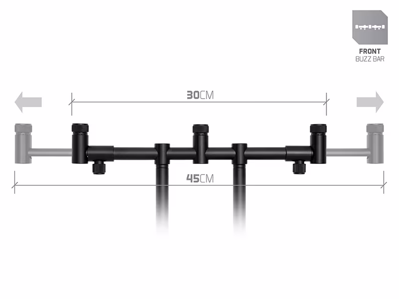 Rear buzz bar Flexi for 3 rods Delphin RPX / ProMAX BW