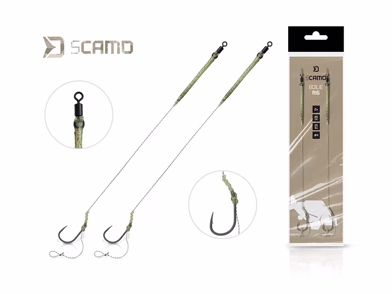Rig Delphin sCAMO Boilie rig / 2 pcs