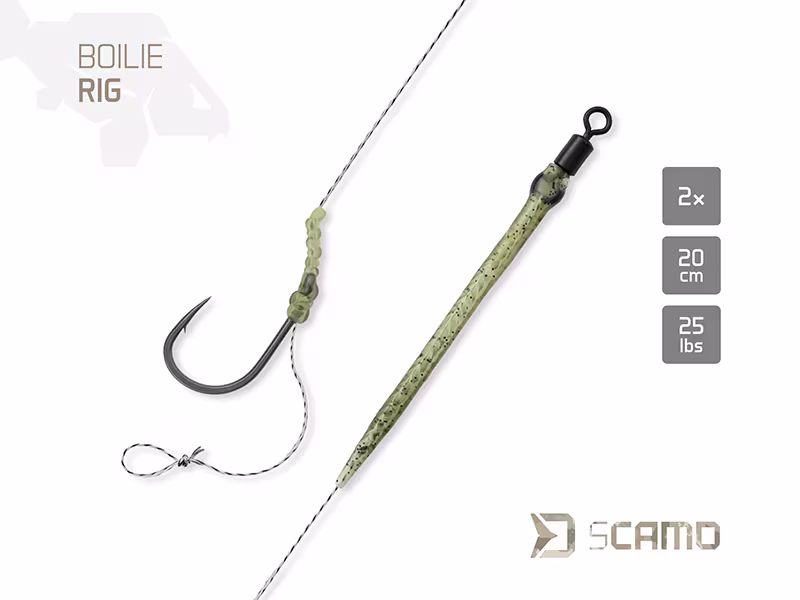 Rig Delphin sCAMO Boilie rig / 2 pcs