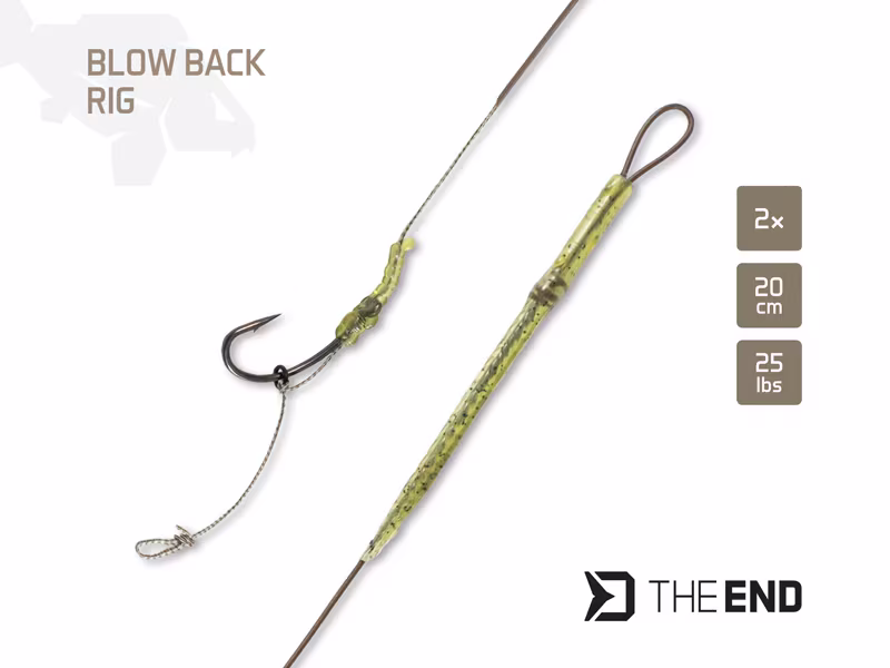 Rig Delphin THE END Blow back rig / 2 pcs