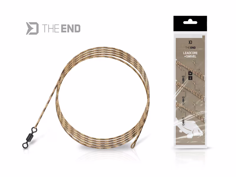 Rig Delphin TheEND Leadcore + Swivel / 3 pcs