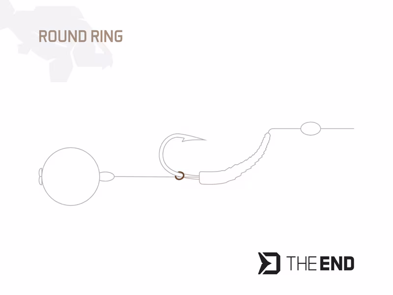 Rig ring Delphin TheEND Ring /30 pcs