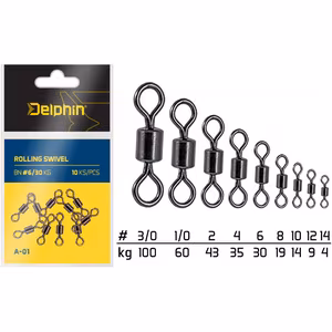 Rolling Swivel A-01/10pcs