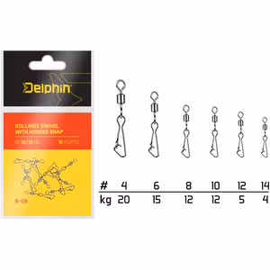 Rollings swivel with Hooked snap
