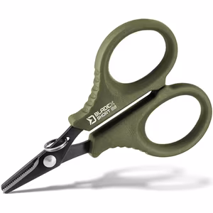 Serrated scissors Delphin BladeX Short SS
