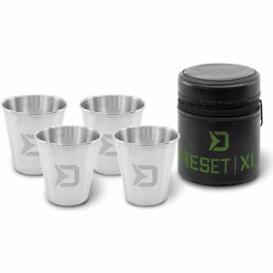 Set of stainless steel shots Delphin RESET XL 4in1