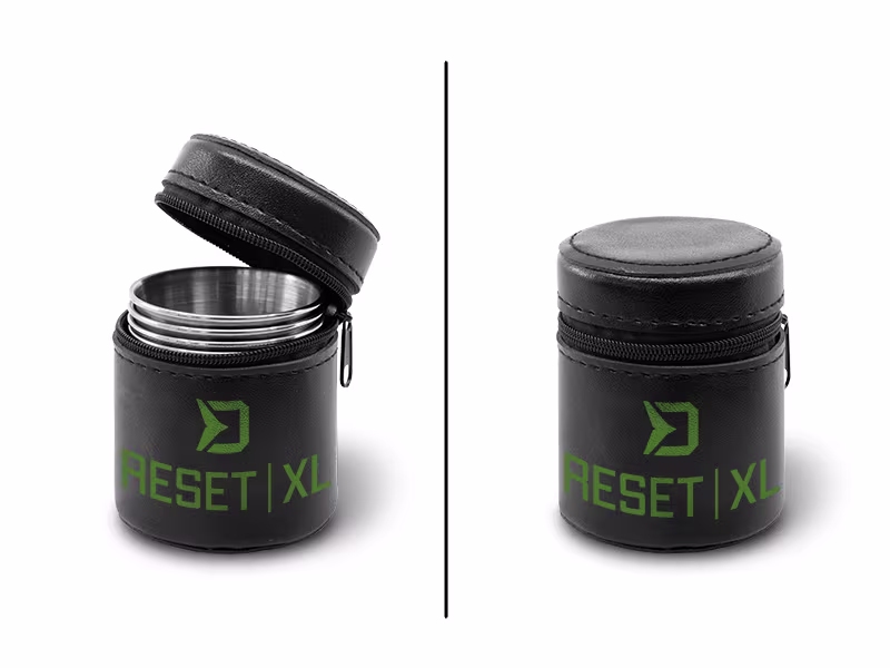 Set of stainless steel shots Delphin RESET XL 4in1