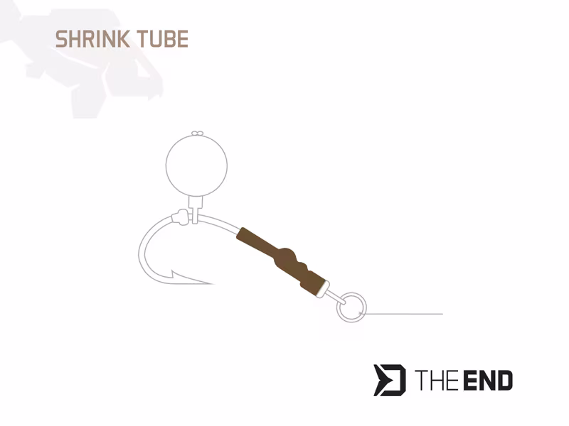 Shrink tube Delphin TheEND / 50 pcs