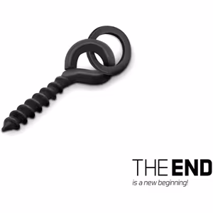 Small drill for baits with a ring Delphin THE END POP Screw / 15pcs