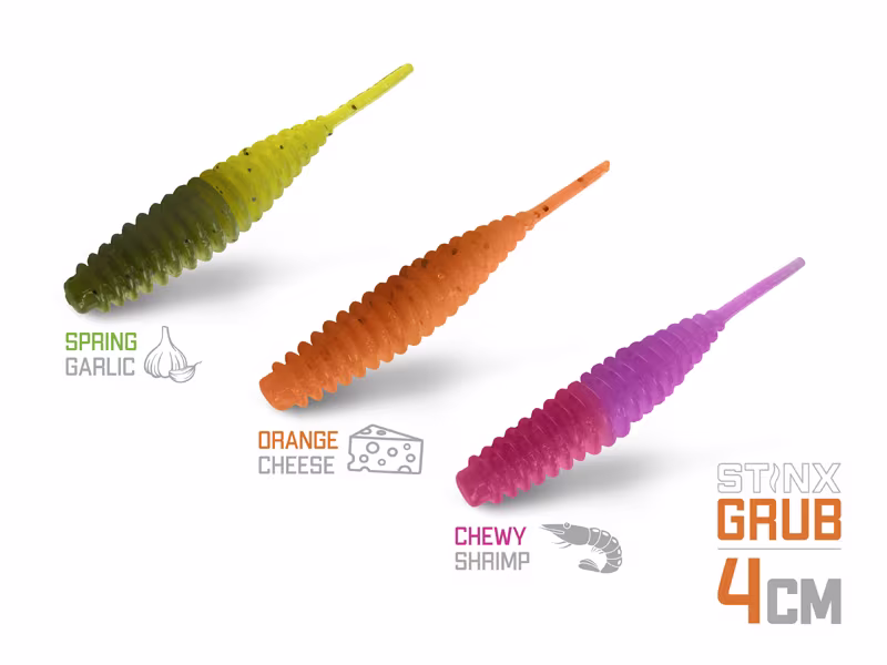 Soft lure Delphin B! StinxGRUB Garlic / 20pcs