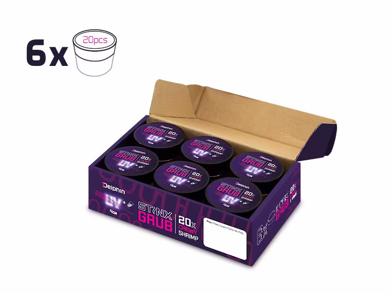 Soft lure Delphin B! StinxGRUB Shrimp / 20pcs