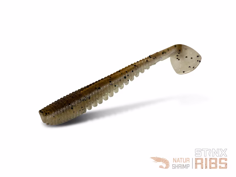 Soft lure Delphin B! StinxRIBS Shrimp / 20pcs