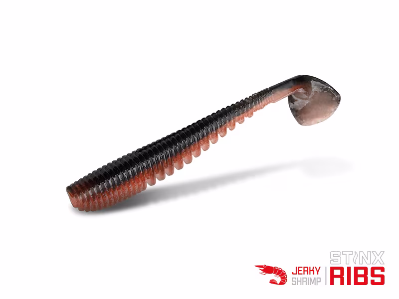Soft lure Delphin B! StinxRIBS Shrimp / 20pcs