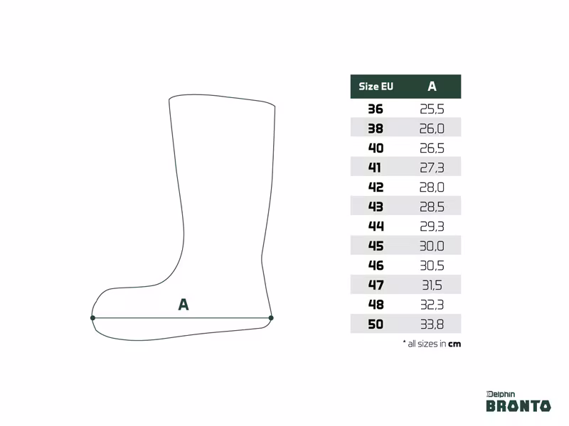 Spare sock for Delphin BRONTO / green hem