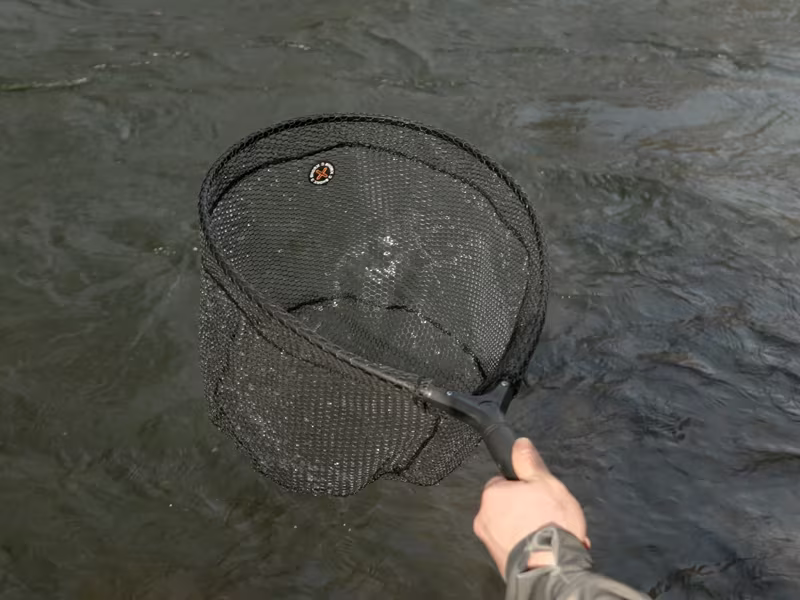 Spin fishing landing net Delphin SHORX