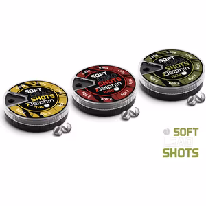 Split-shot sinkers Delphin SOFT (yellow dispenser)