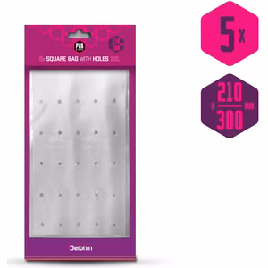 Square bag with holes Delphin PVA n'tastic XXL / 5pcs