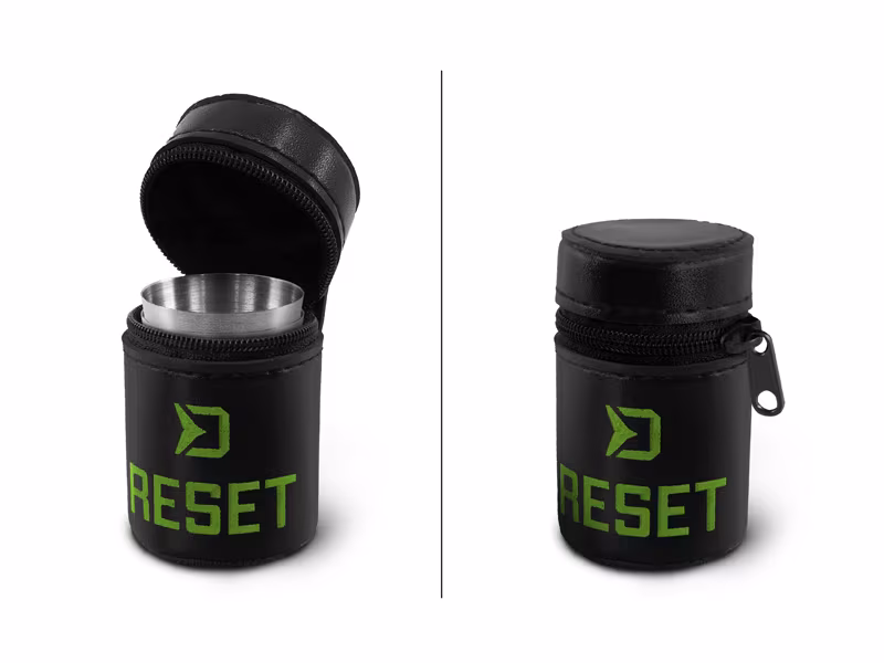 Stainless steel cup set Delphin RESET 4in1