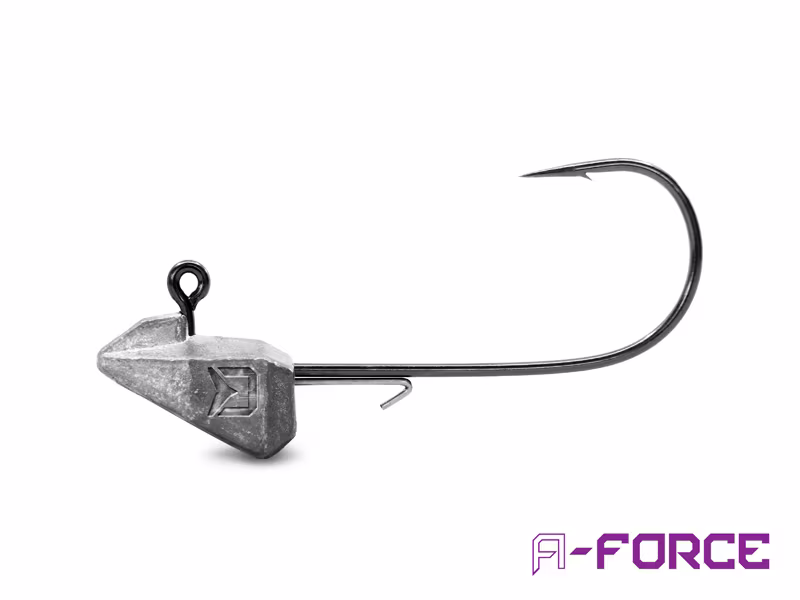 Standup jig with a grub keeper Delphin A-FORCE / 5 pcs