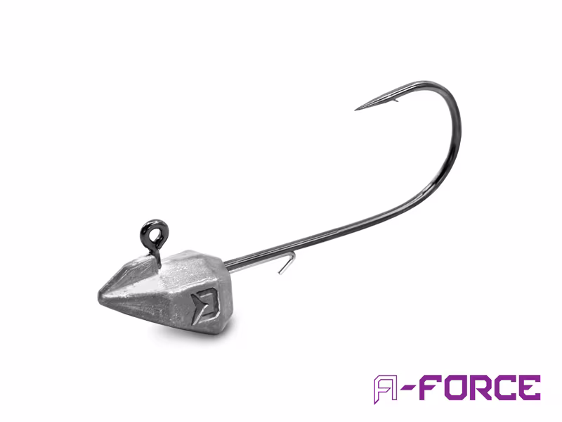 Standup jig with a grub keeper Delphin A-FORCE / 5 pcs
