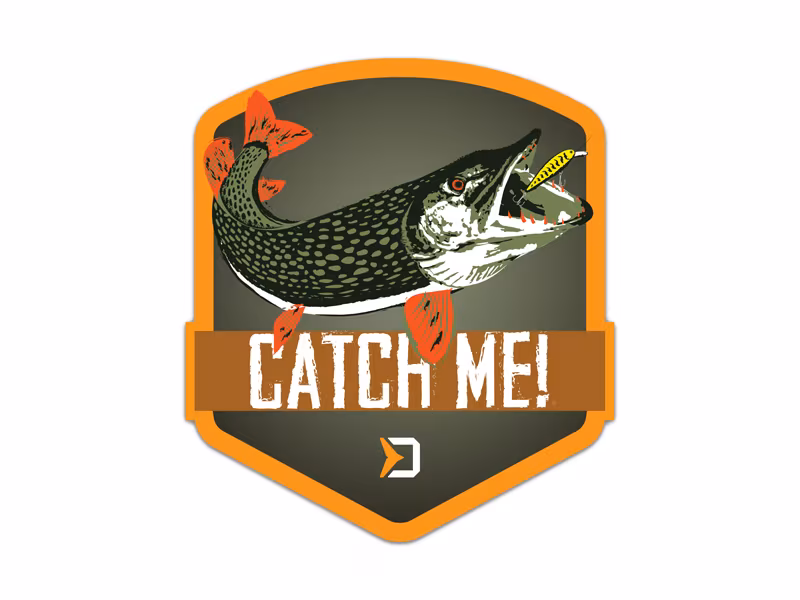 Sticker Delphin CatchME! PIKE