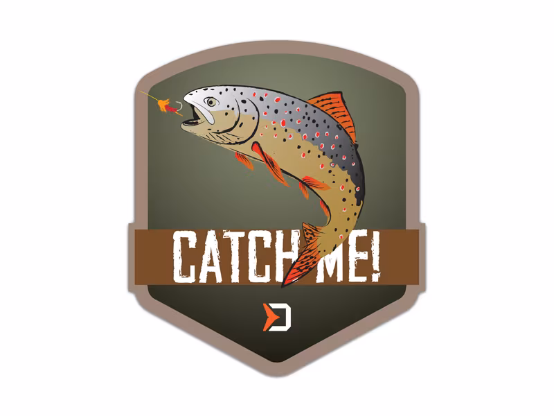 Sticker Delphin CatchME! TROUT
