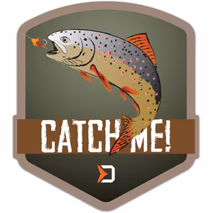 Sticker Delphin CatchME! TROUT