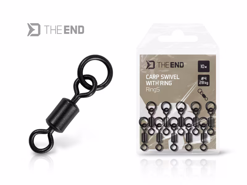 Swivel with a ring Delphin TheEND RingS /10 pcs