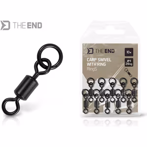 Swivel with a ring Delphin TheEND RingS /10 pcs