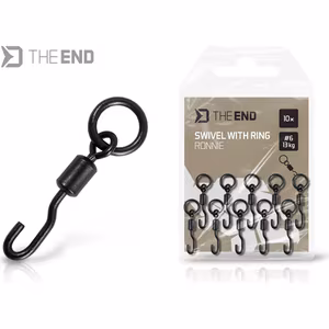 Swivel with a ring Delphin TheEND Ronnie 10 pcs
